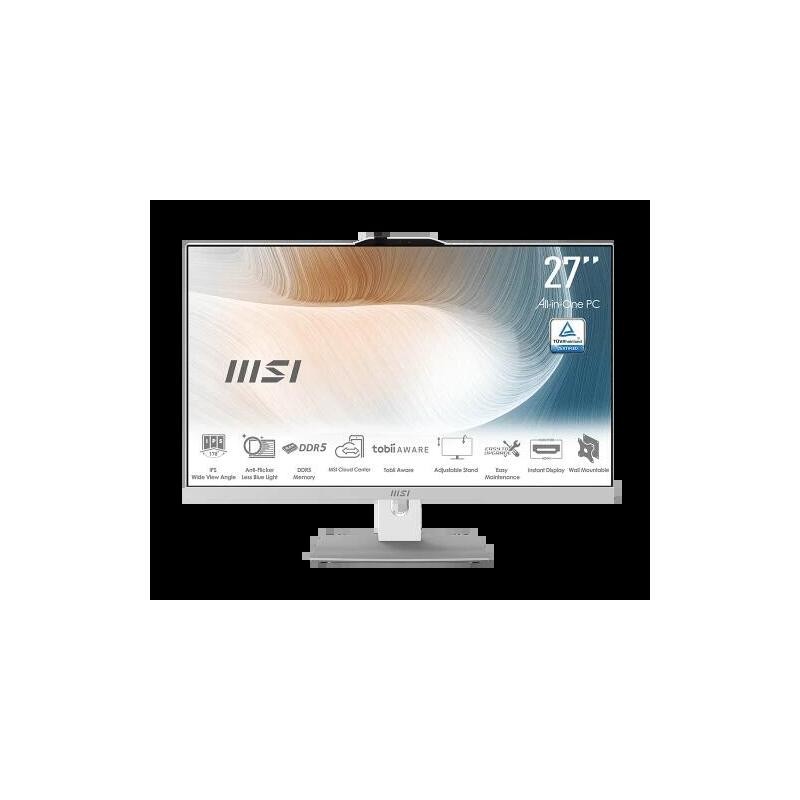 Comprar Msi Aio Modern Am272p 1m-1423eu. 27" Ips Led Fhd. Intel Iris Xe Graphics. So-Dimm Ddr5 16gb (8gb*2). 512g M.2 Pcie Ssd. 