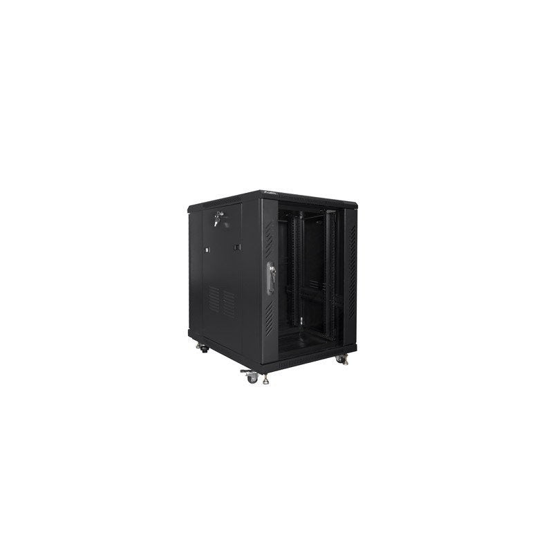 Comprar Armario Rack Lanberg Ff01-6815-12b (15u, 19", 848mm / 600mm / 800 Mm, Standing, Glass, 800 Kg, Black Color) - Ganga Elec