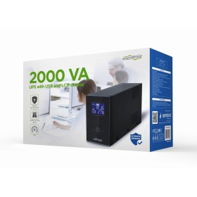 Comprar Energenie Sai Gembird Con Usb Y Display Lcd 2000 Va Negro - Ganga Electrónica