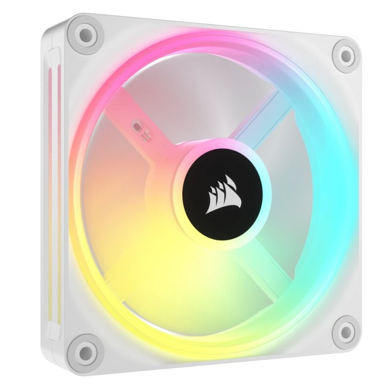 Comprar Ventilador Corsair 120*120*25 Qx120 Rgb Led Fan Blanco Triple - Ganga Electrónica