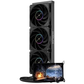 Comprar Refrigeración Liquida Cpu Krux Hydroarc 360 Aio - Cpu Ips De 6,8" 120 Hz, 3 Ventiladores Argb Pwm De 120 Mm, Radiador De