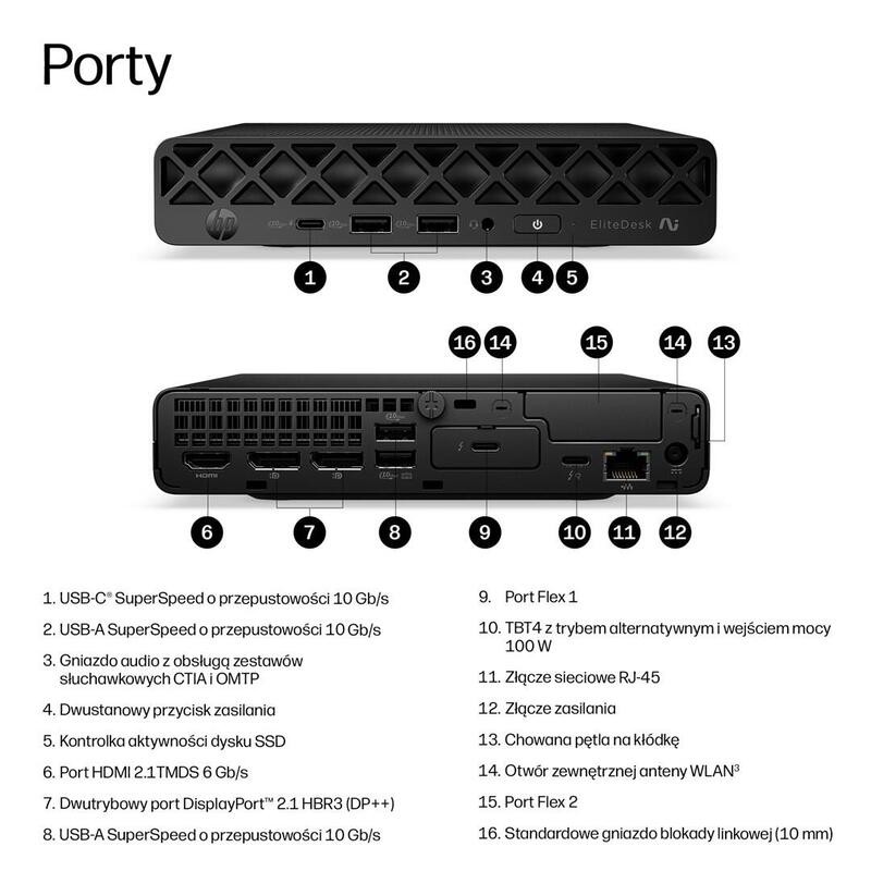 Comprar Mini Pc Hp Elitedesk 8 Mini G2i Desktop Next Gen Ai Pc Copilot+ Pc Intel Core Ultra 7 356h 16 Gb Ddr5-Sdram 512 Gb Ssd -