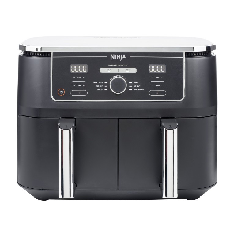 Comprar Nutri ninja Ninja Af400eu Freidora Doble 9,5 L Independiente 2470 W Freidora De Aire Caliente Negro - Ganga Electrónica