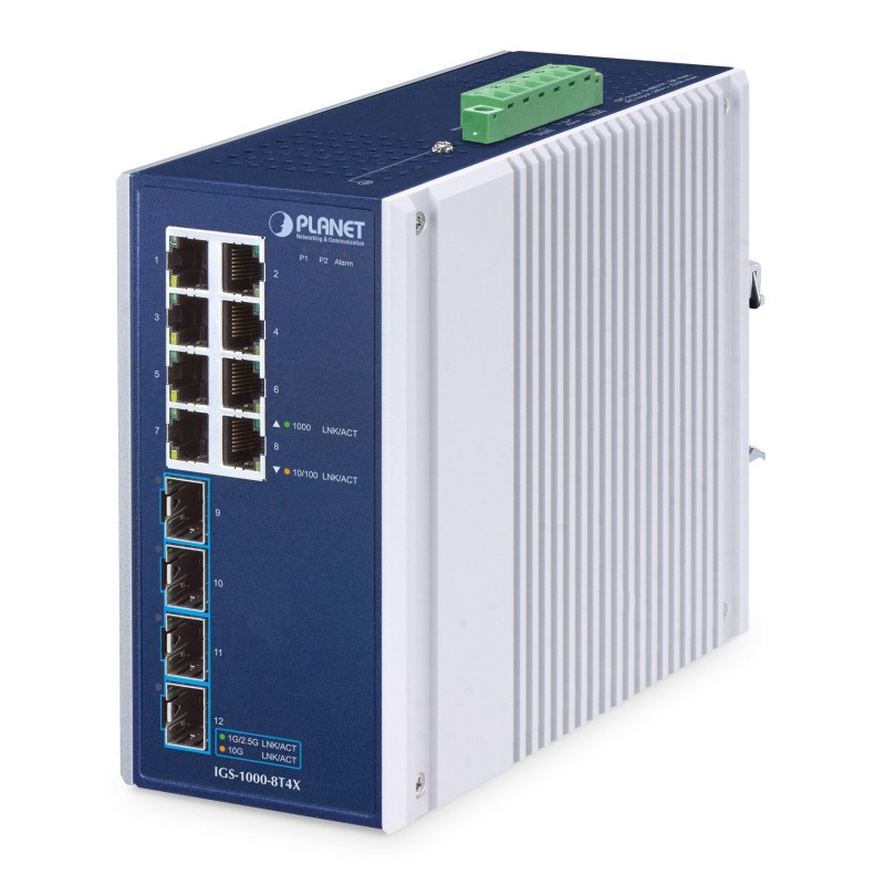 Comprar Planet Indumrial 8-Port Switch Igs-1000-8t4x - Ganga Electrónica