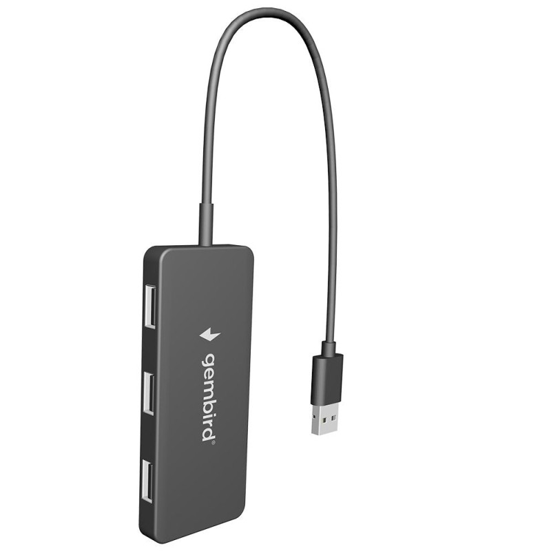 Comprar Gembird Uhb-U2p4-04 Interface 4-Port Hub Usb 2.0 480 Mbit/S Black - Ganga Electrónica