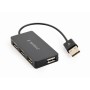 Comprar Gembird Uhb-U2p4-04 Interface 4-Port Hub Usb 2.0 480 Mbit/S Black - Ganga Electrónica