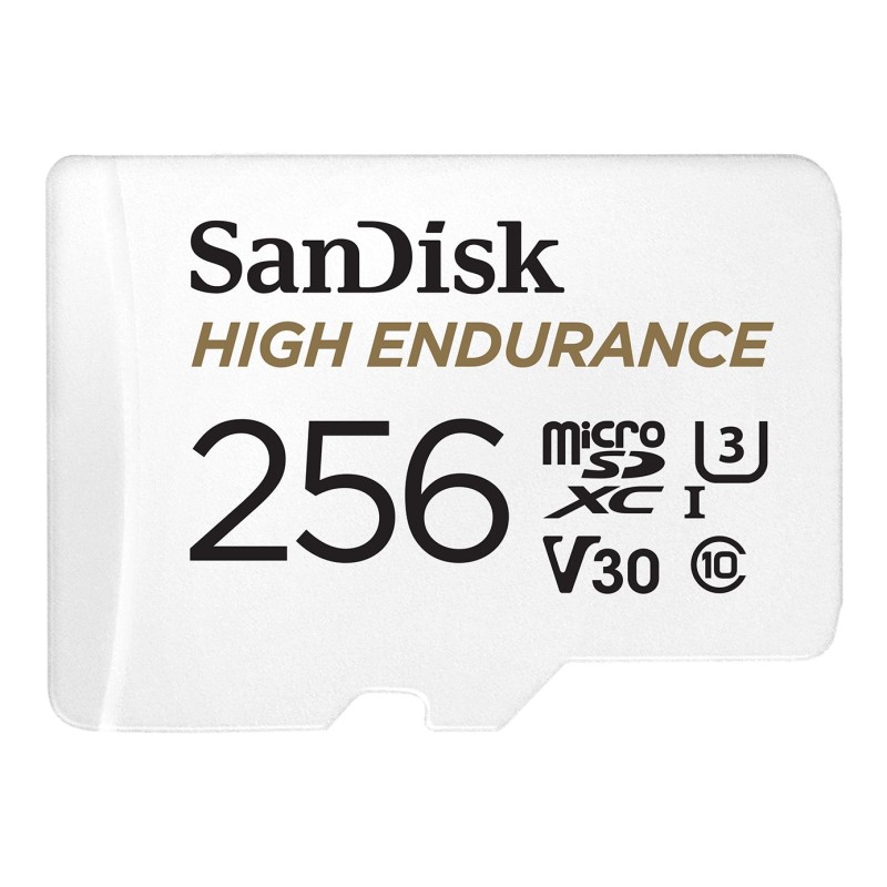 SanDisk High Endurance microSDXC 256GB con adaptador SD | Ganga Electrónica