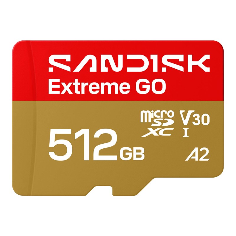 SanDisk Extreme GO microSDXC UHS-I 512GB 240MB/s | Ganga Electrónica