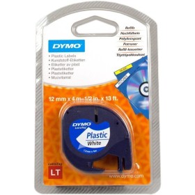 Comprar Cinta Rotuladora Adhesiva de Plástico DYMO 91221/ para Letratag/ 12mm x 4M/ Negra-Blanca - Ganga Electrónica