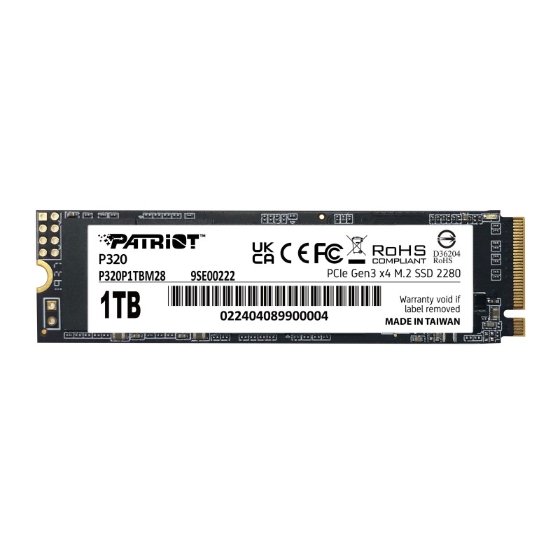 Comprar Ssd Patriot Viper P320 M.2 Pci-Ex4 Nvme 1tb 3gb/S - Ganga Electrónica