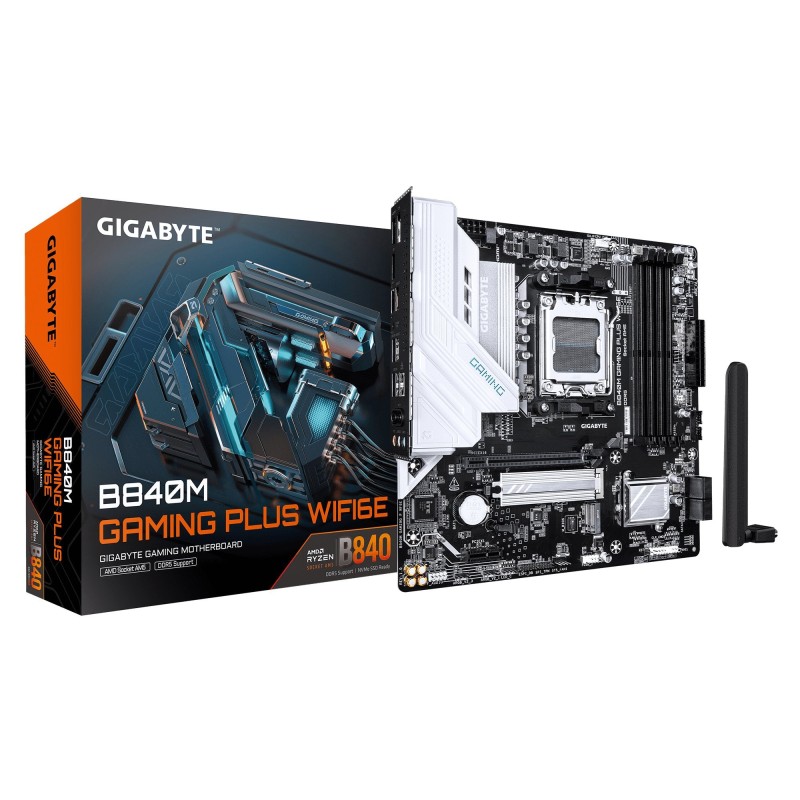 Comprar Placa Base Gigabyte B840m Gaming P Wf6e Am5 4xddr5 4xsata 2xm.2 B840m Gaming P Wf6e - Ganga Electrónica