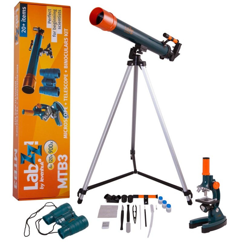 Comprar Conjunto de microscopio, telescopio y prismáticos Levenhuk LabZZ MTB3 - Ganga Electrónica
