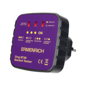 Comprar Comprobador de enchufes Ermenrich Zing ST30 - Ganga Electrónica