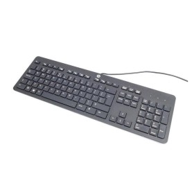 Teclado reacondicionado hp 125 wired keyboard tpa-l001k español (qwerty) negro con cable usb 266c9aa 1 año de garantia