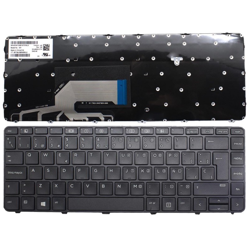 Comprar Generico Teclado para portátil hp probook 430 G3 430 G4 640 G2 822338-001 - Ganga Electrónica