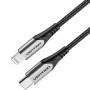 Comprar Cable USB 2.0 Tipo-C Lightning Vention TACHH/ USB Tipo-C Macho - Lightning Macho/ 480Mbps/ 2m/ Gris y Negro - Ganga Elec