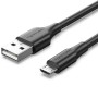 Comprar Cable USB 2.0 Vention CTIBC/ USB Macho - MicroUSB Macho/ Hasta 60W/ 480Mbps/ 25cm/ Negro - Ganga Electrónica
