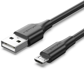 Comprar Cable USB 2.0 Vention CTIBC/ USB Macho - MicroUSB Macho/ Hasta 60W/ 480Mbps/ 25cm/ Negro - Ganga Electrónica