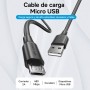 Comprar Cable USB 2.0 Vention CTIBC/ USB Macho - MicroUSB Macho/ Hasta 60W/ 480Mbps/ 25cm/ Negro - Ganga Electrónica