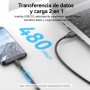 Comprar Cable USB 2.0 Vention CTIBC/ USB Macho - MicroUSB Macho/ Hasta 60W/ 480Mbps/ 25cm/ Negro - Ganga Electrónica