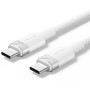 Comprar Cable USB Tipo-C 2.0 5A Vention TRIWF/ USB Tipo-C Macho - USB Tipo-C Macho/ Hasta 240W/ 480Mbps/ 1m/ Blanco - Ganga Elec